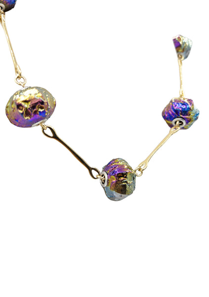 Titanium quartz necklace Clearance