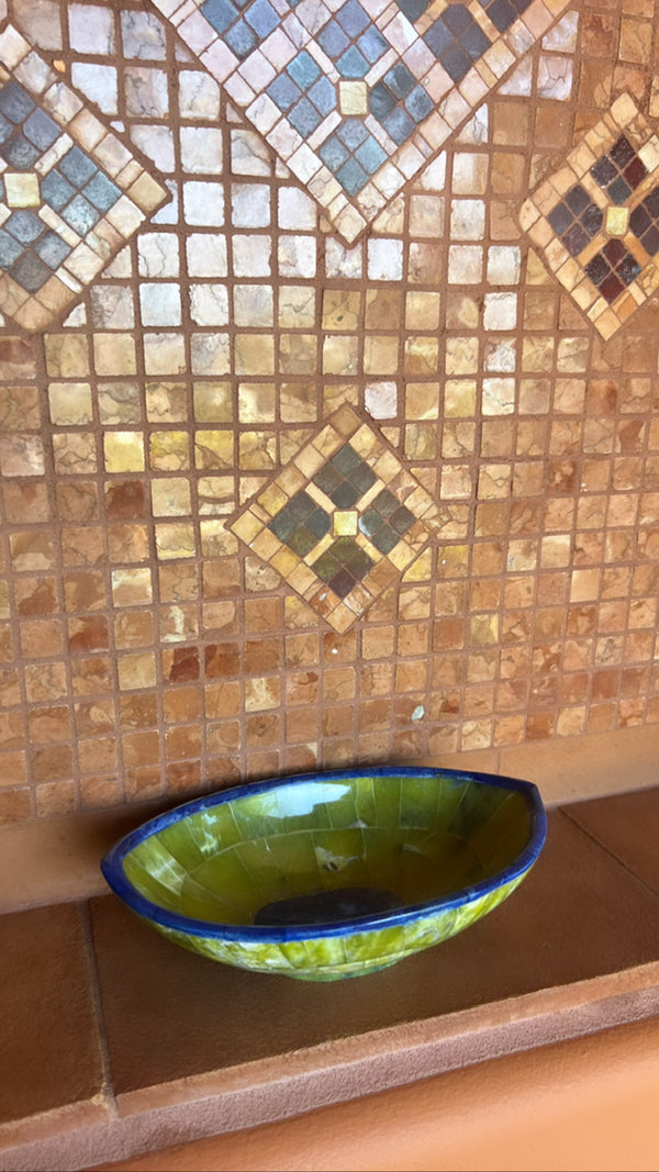 Green Jade and Blue Lapis Bowl