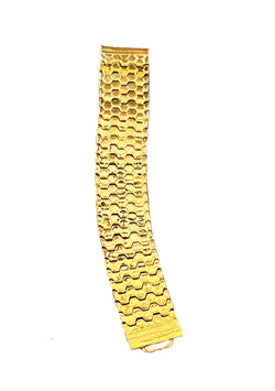 Gold Snake Print Bracelet