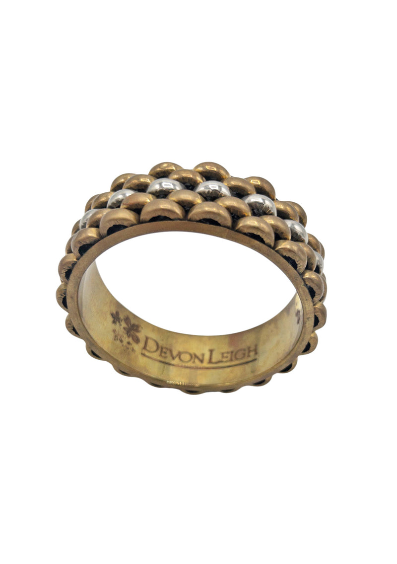 Two Tone Brass Bangle