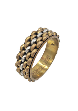 Two Tone Brass Bangle