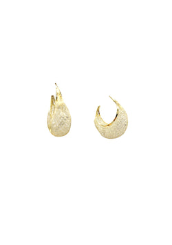 Gold Weaved Hoop Earrings