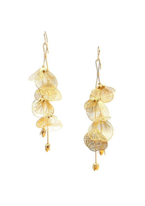 Whimsical Gold Chandelier Earrings