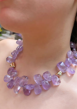 Up and Down Amethyst Necklace