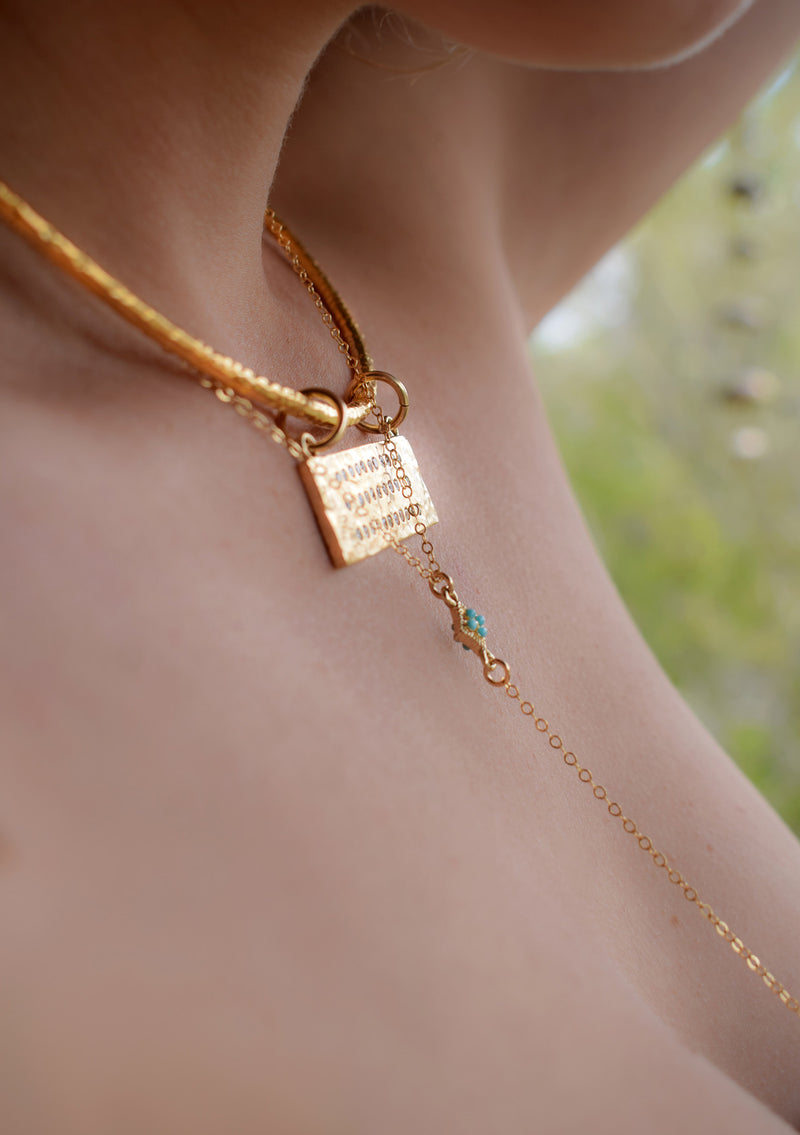 Gold Diamond Illusion Collar Necklace