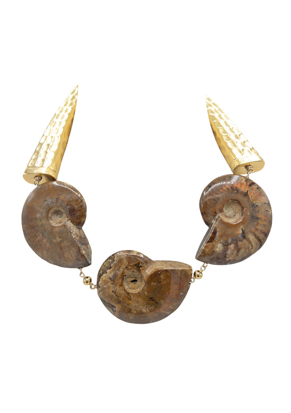 Ammonite Gold Accent Necklace