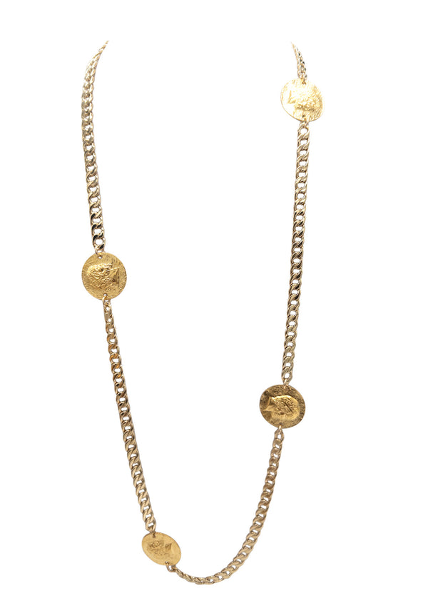 Gold Coin Chain Necklace