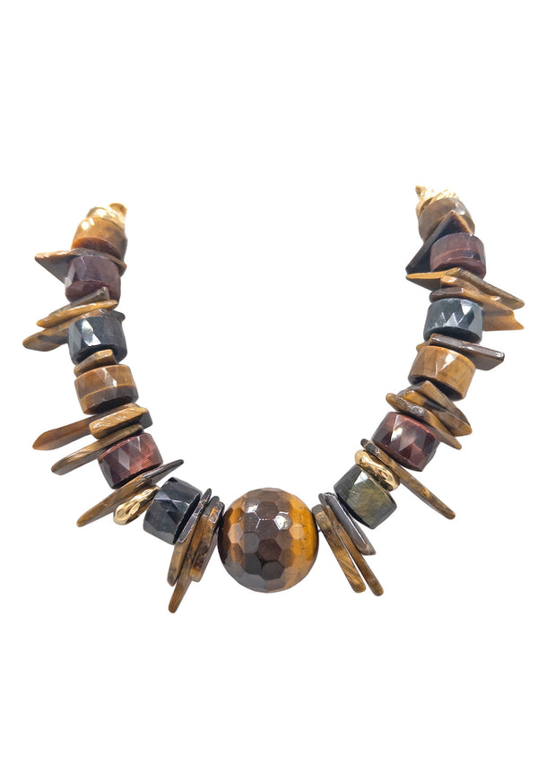Tiger Eye's Statement Necklace
