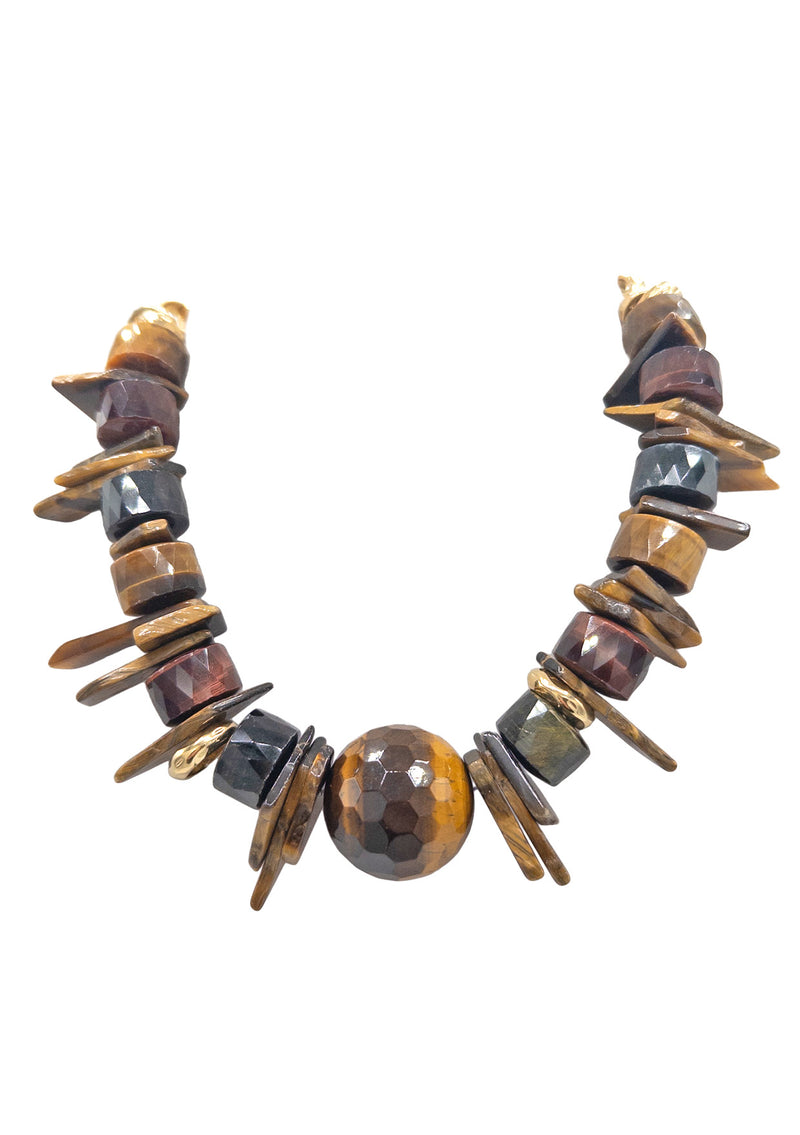 Tiger Eye's Statement Necklace