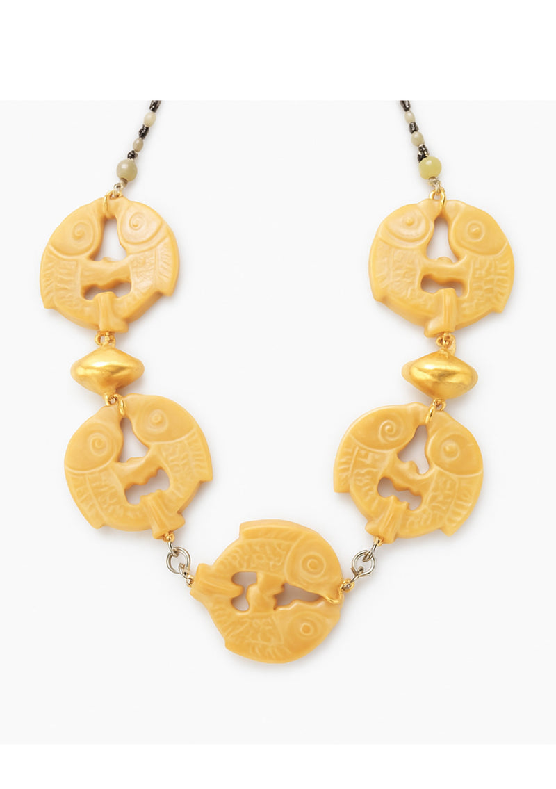 Jade Gold Accent Necklace