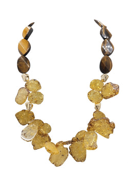Amber Tiger's Eye Necklace