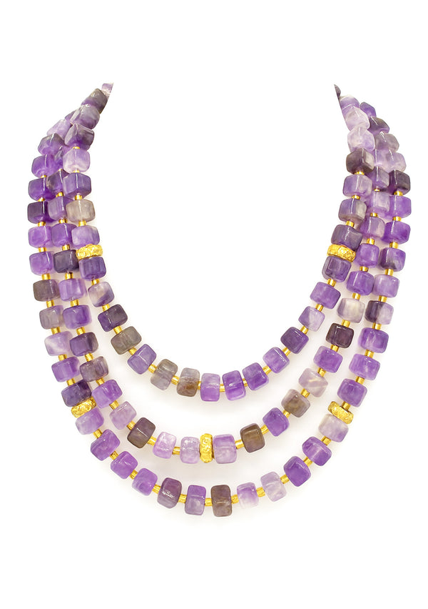 Amethyst Multistrand Necklace