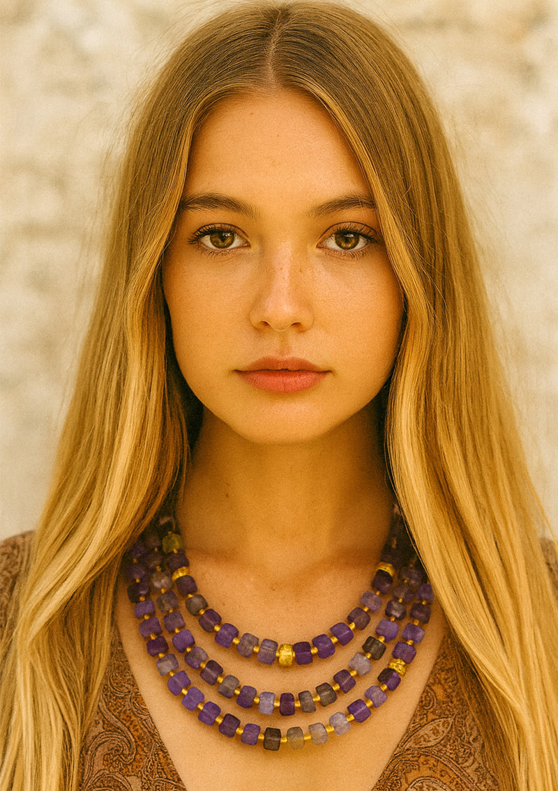 Amethyst Multistrand Necklace
