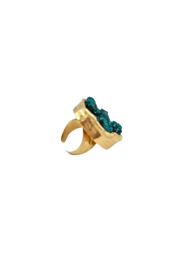 Drusy Gold Ring