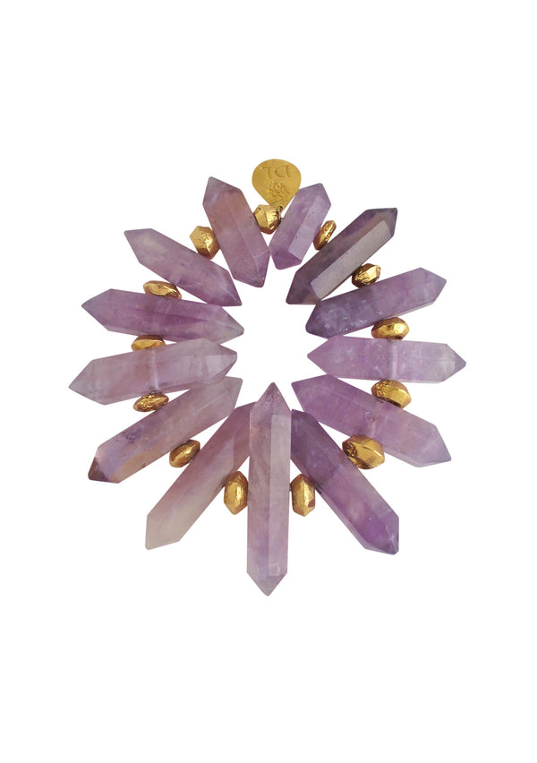 Ametrine Spike Stretch Bracelet