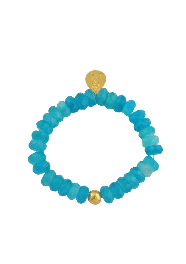 Designer stretch bracelet with healing stone beads
