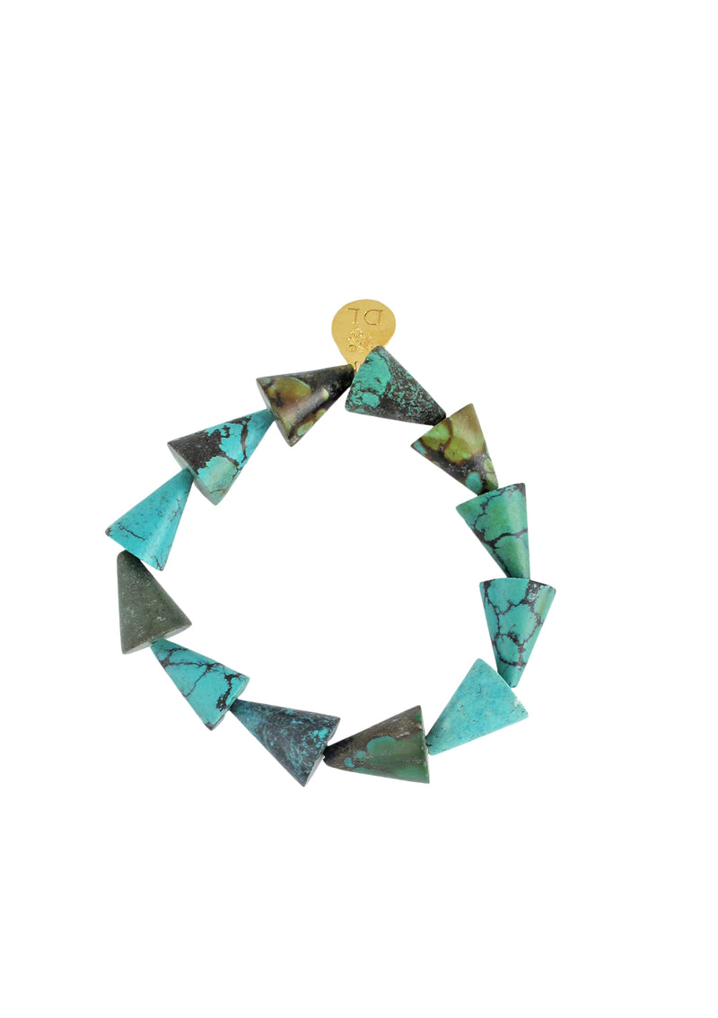 Turquoise Cone Stretch Bracelet