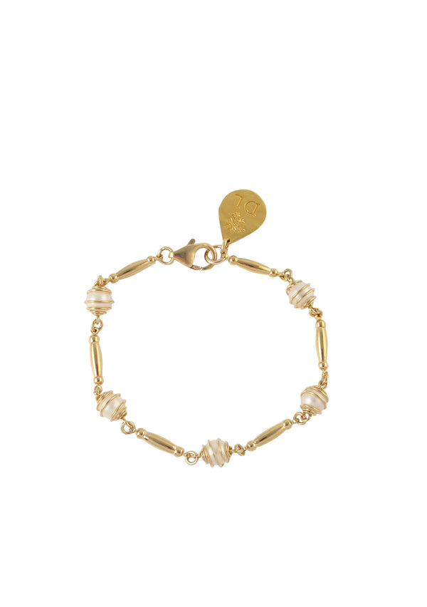 Caged Pearl Bracelet