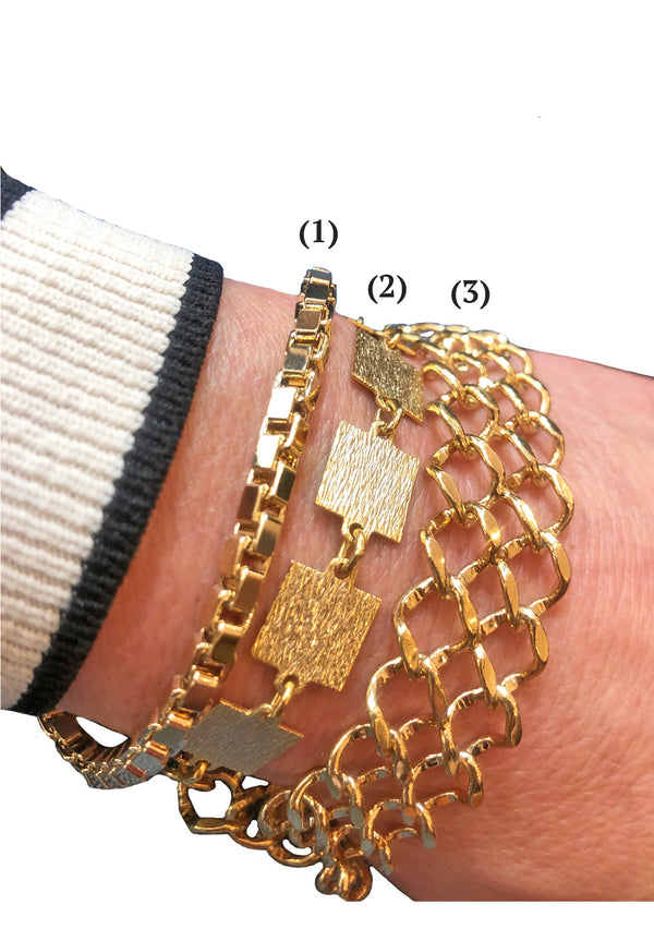 Various Gold Bracelets