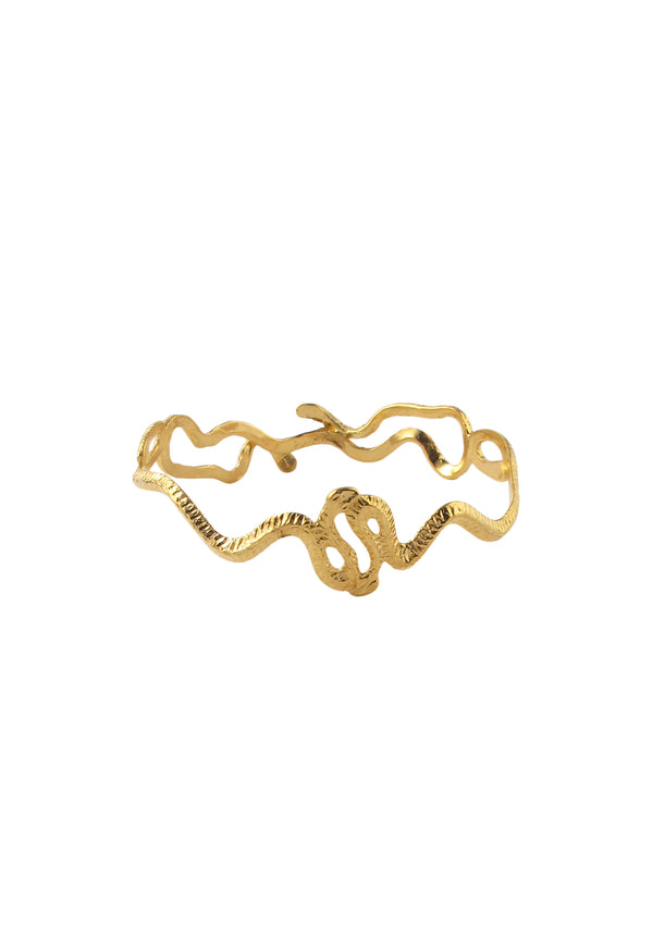 Gold Snake Bangle