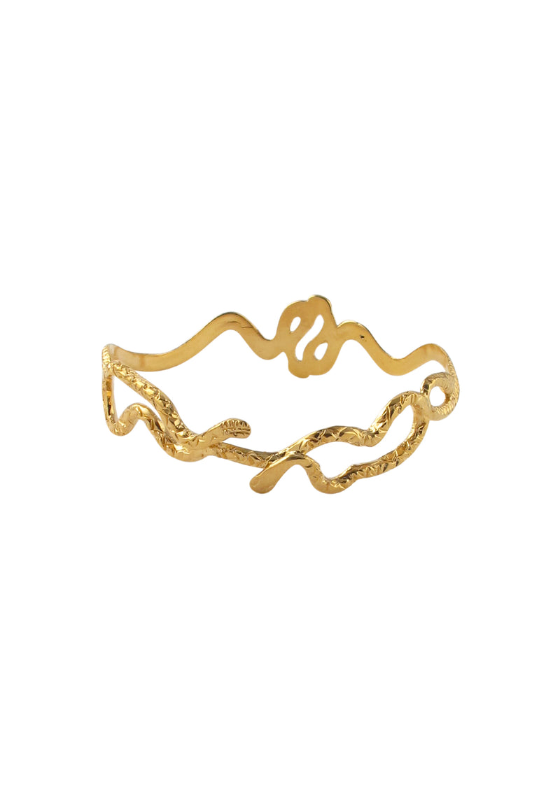 Gold Snake Bangle