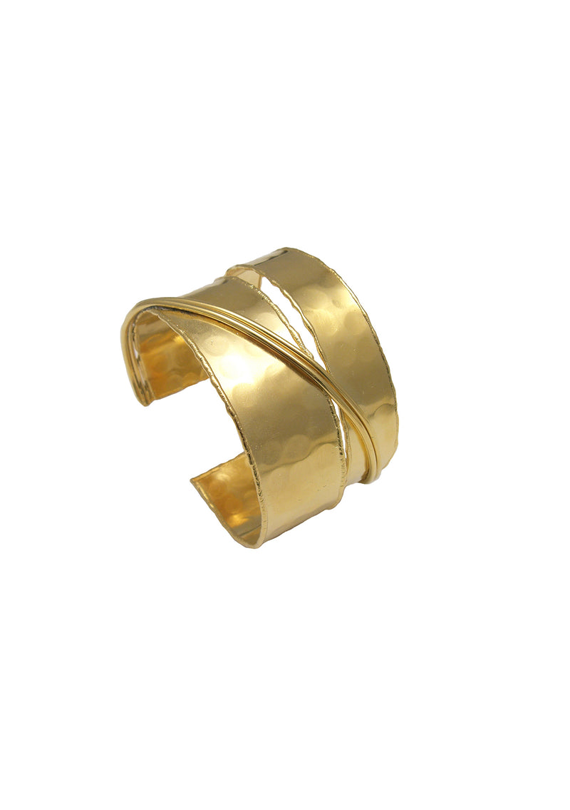 Gold Slit Cuff