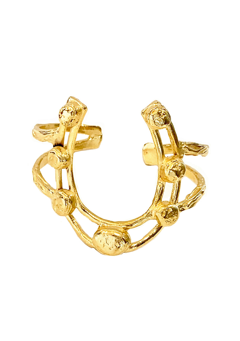 Gold Horseshoe Cuff