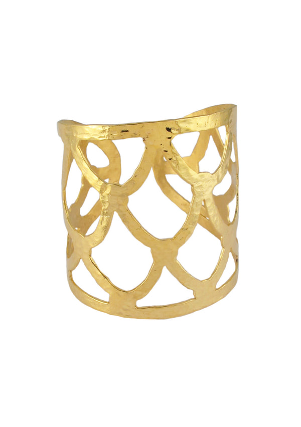Gold Honeycomb Cuff