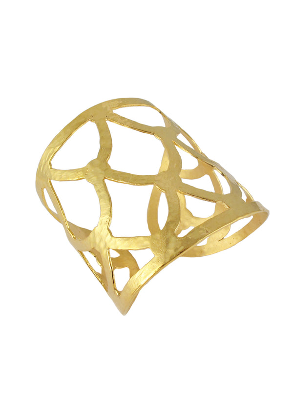 Gold Honeycomb Cuff