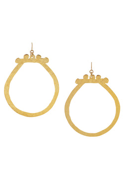 Large Gold Statement Earrings