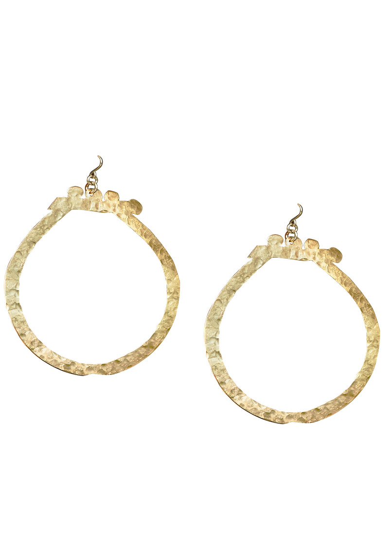 Large Gold Statement Earrings