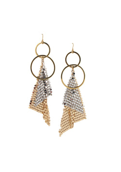 Two-Toned Mesh Earrings