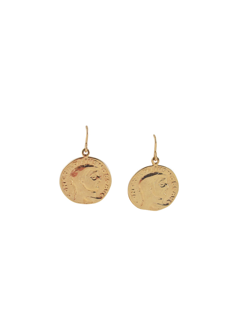 Gold Coin Earrings