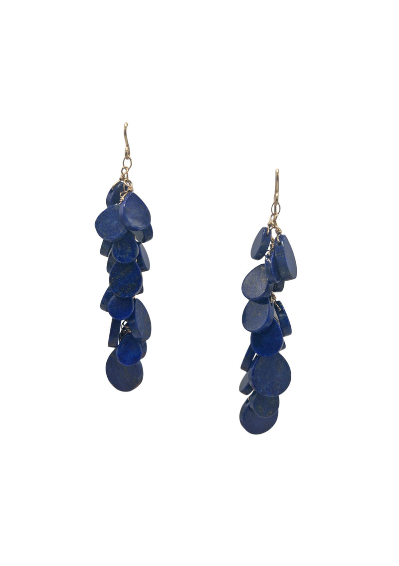 Lapis Cluster Earrings