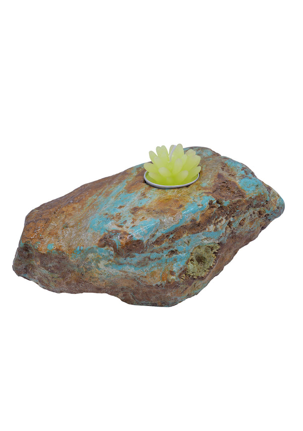 Natural Turquoise Candle Holder