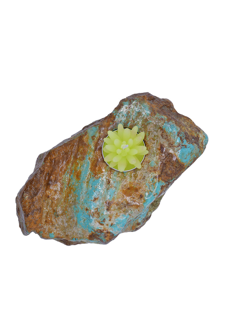 Natural Turquoise Candle Holder
