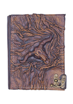 Bull Carved Leather Journal