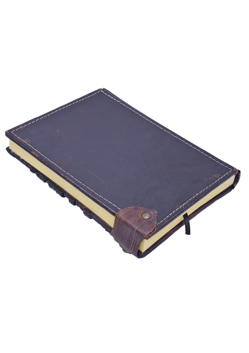Face Carved Leather Journal