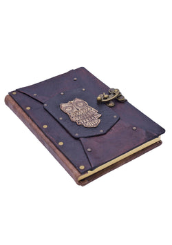 Brass Owl Leather Journal