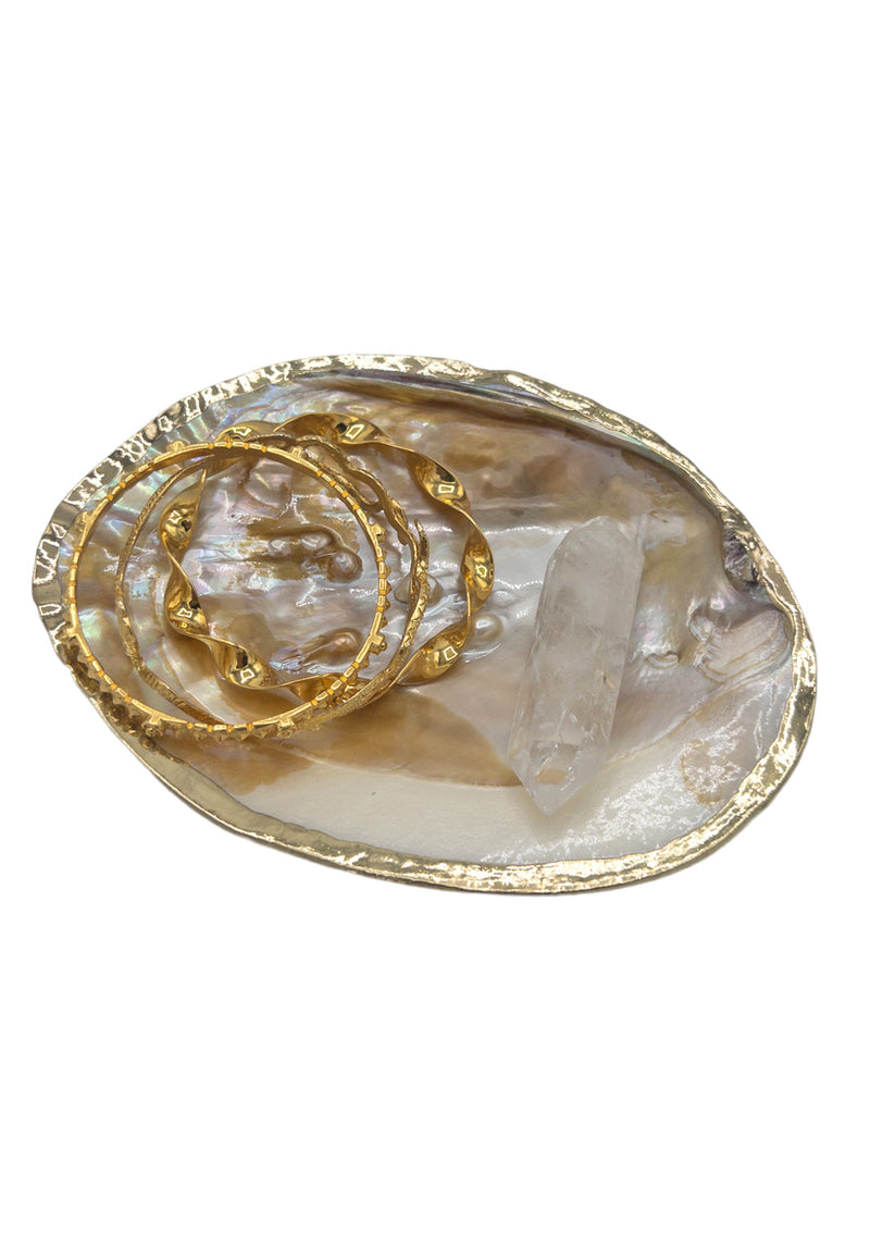 Small Mother of Pearl in Gold Foil Bowl