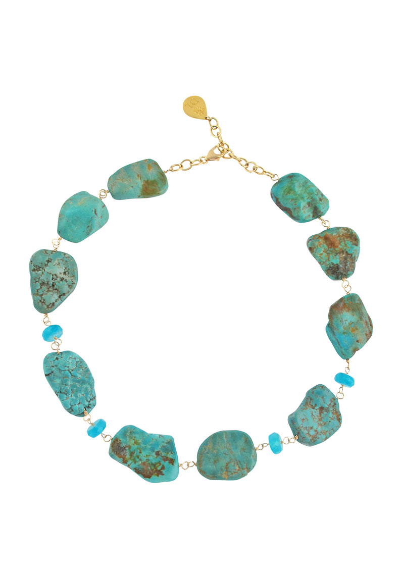 Turquoise Slab Amazonite Necklace