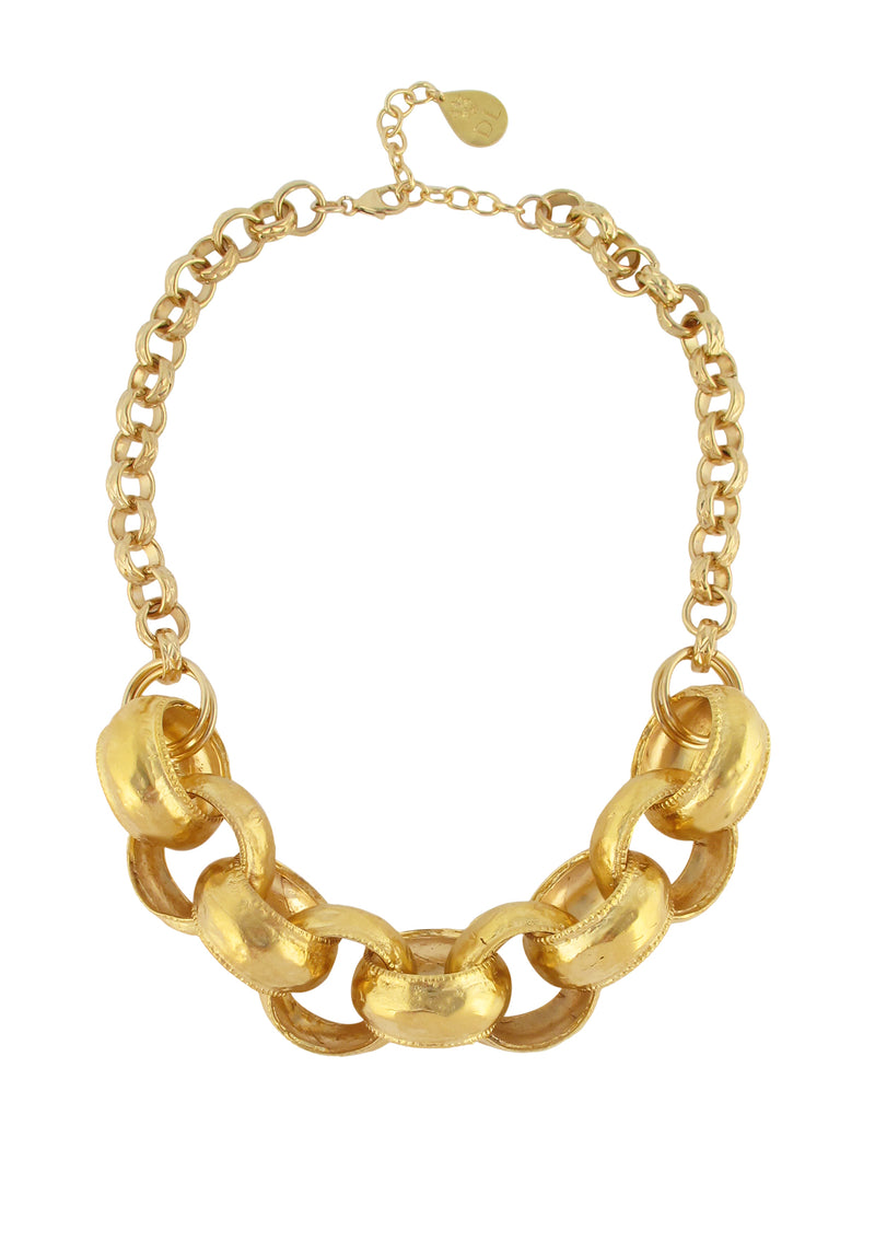 Gold Thick Link Chain Necklace