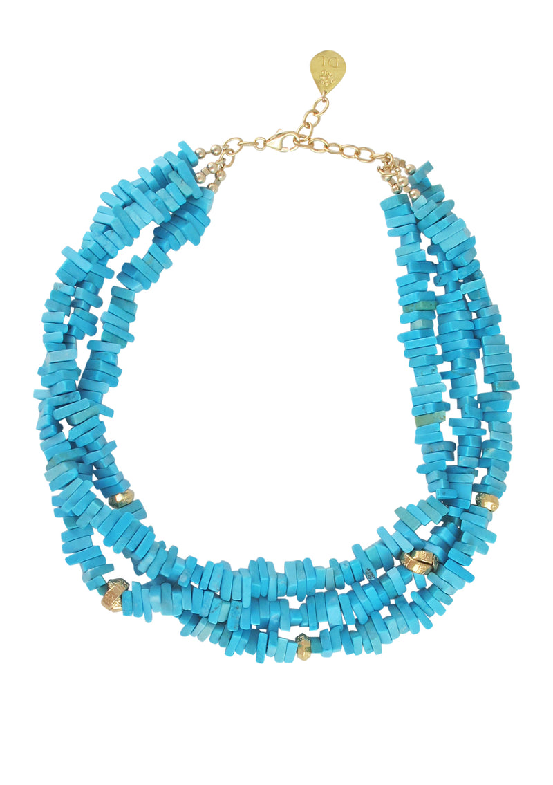 Turquoise Multi Strand Necklace