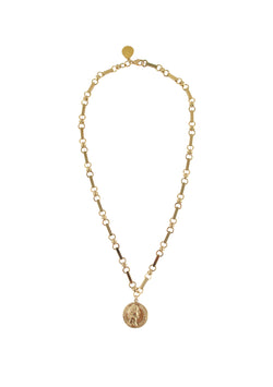 Gold Coin Pendant Necklace