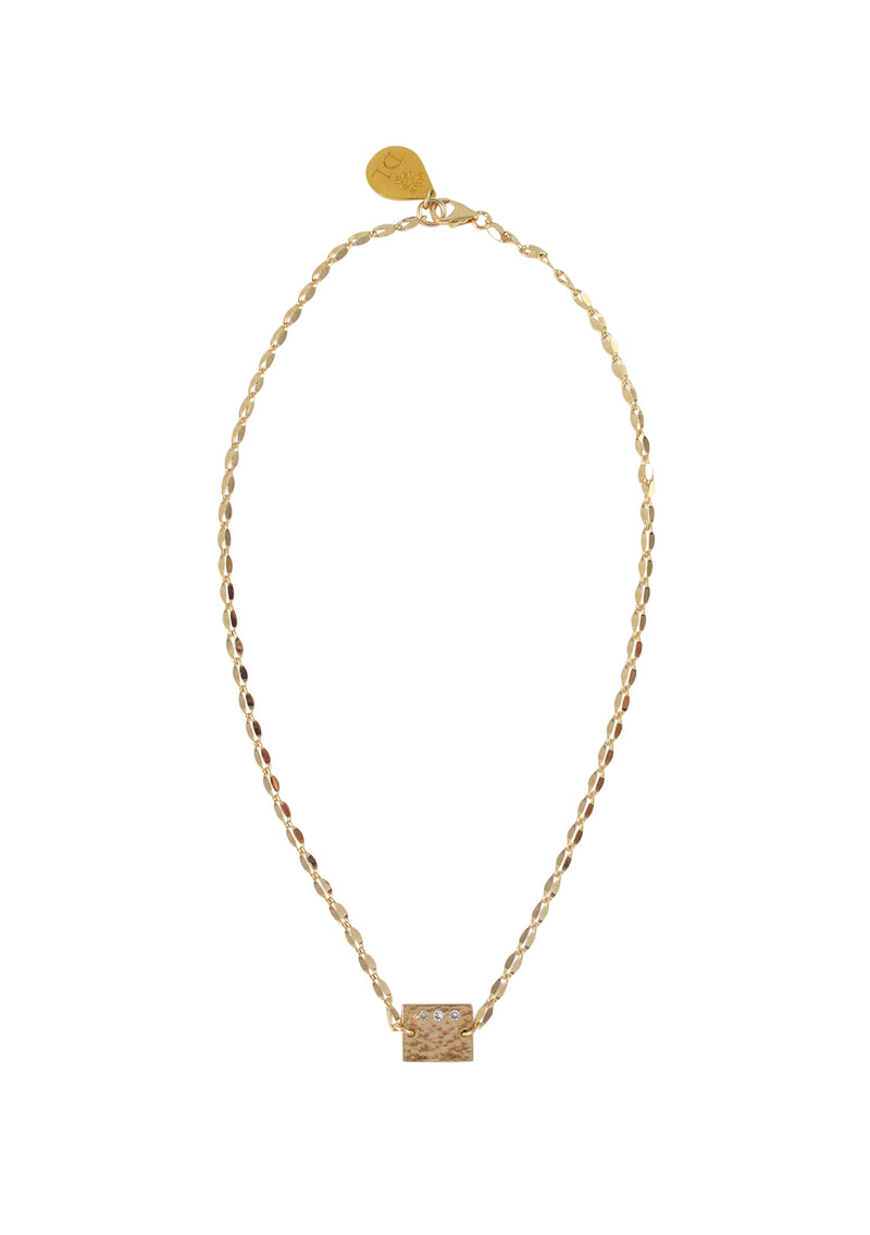 Dainty Chain Diamond Illusion Charm Necklace