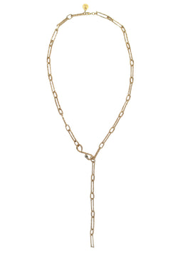 Diamond Illusion Snake Gold Necklace