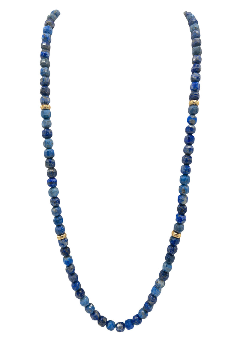 Lapis Gold Accent Long Necklace