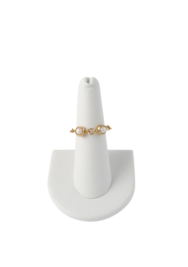 Biwa Pearl Gold Ring