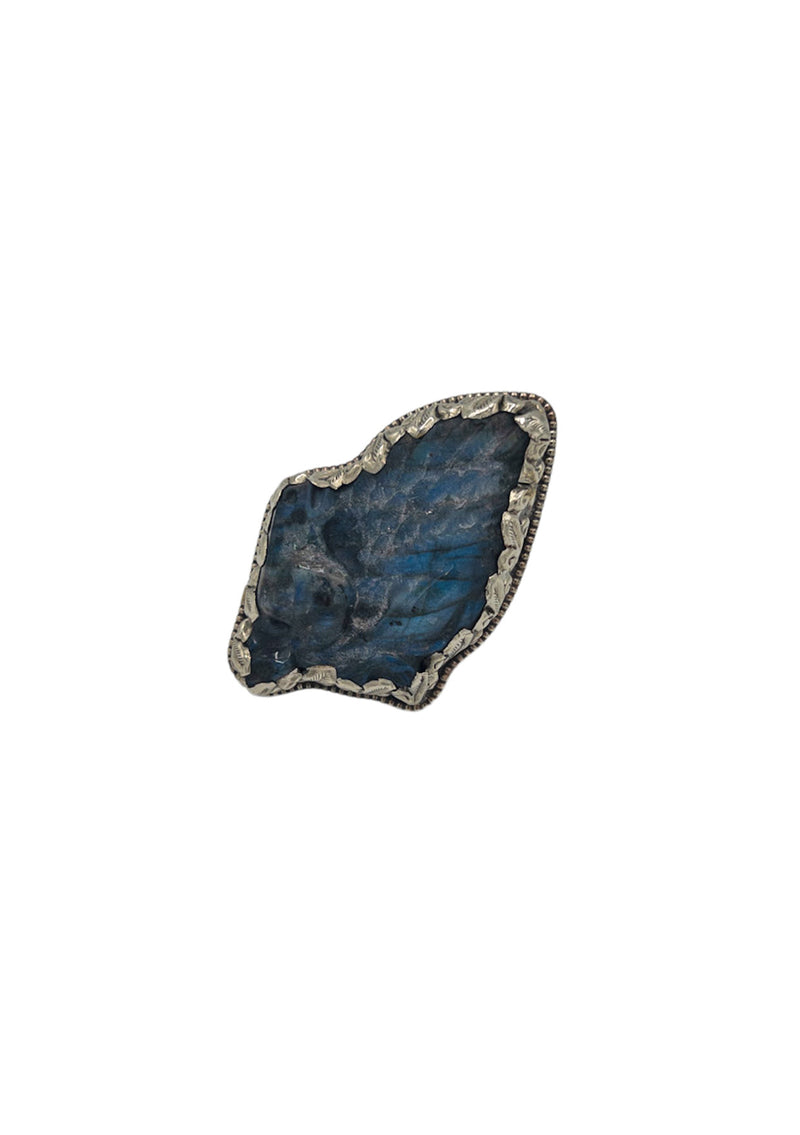 Labradorite Horse Silver Ring