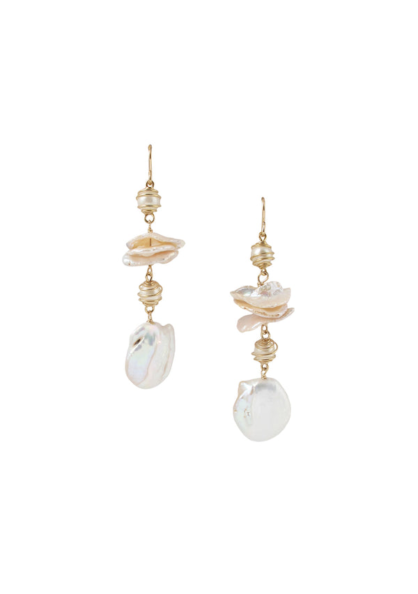 Freshwater Pearl Caged Pearl Earrings
